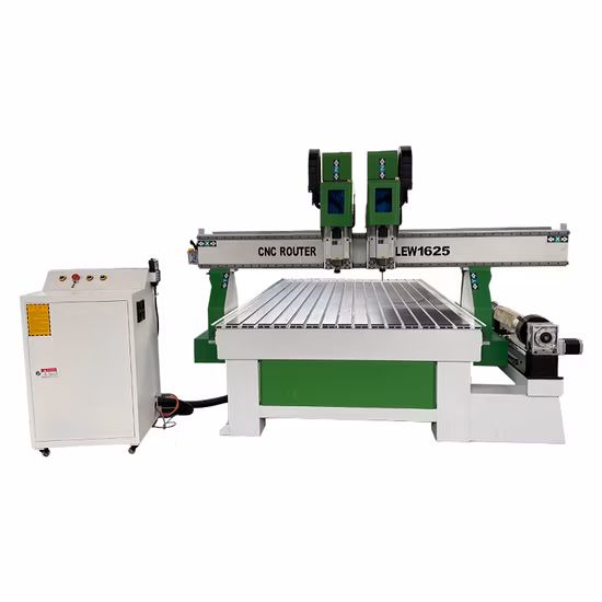 中国の家具製造用ロータリー付き 3D CNC 1325 ルーター シリンダー ボーリングおよびフライス盤