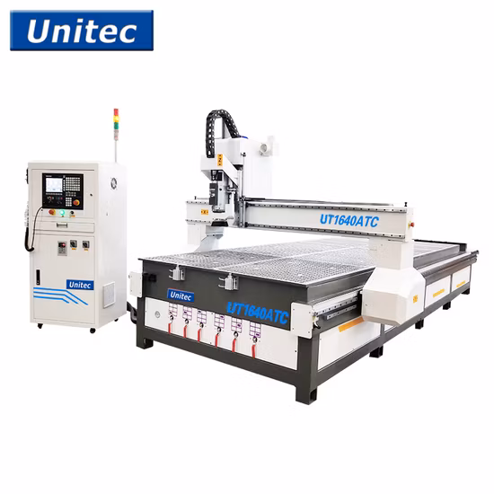 3 軸 4 軸彫刻 CNC 木工彫刻および切断ルーター 3D フライス ATC マシン